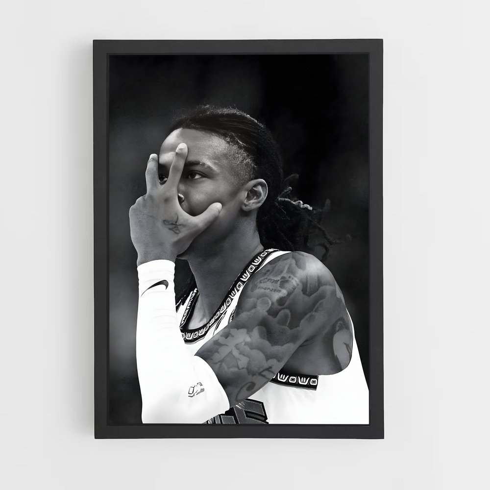 Poster Immersion monochrome – affiche Basketball (vue 2)